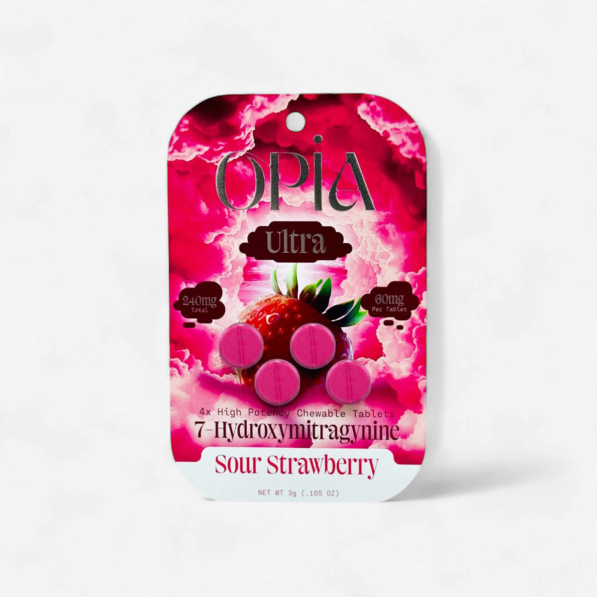 OPIA Ultra 7OH 60mg TABS 4/Pk SOUR STRAWBERRY