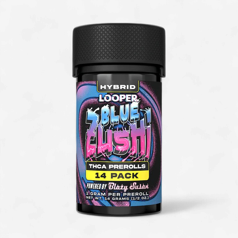 LOOPER THC-A 1g PreRolls 14/Jar BLUE ZUSHI HYBRID