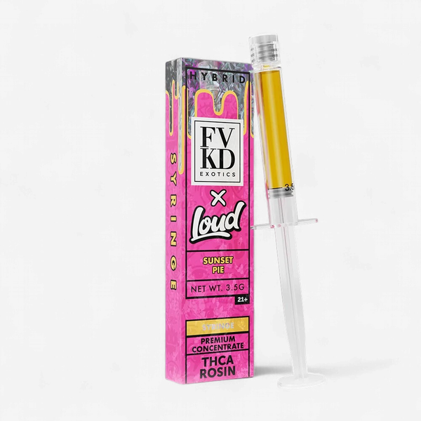 FVKD X LOUD Rosin THC-A 3.5g SYRINGE SUNSET PIE HYBRID