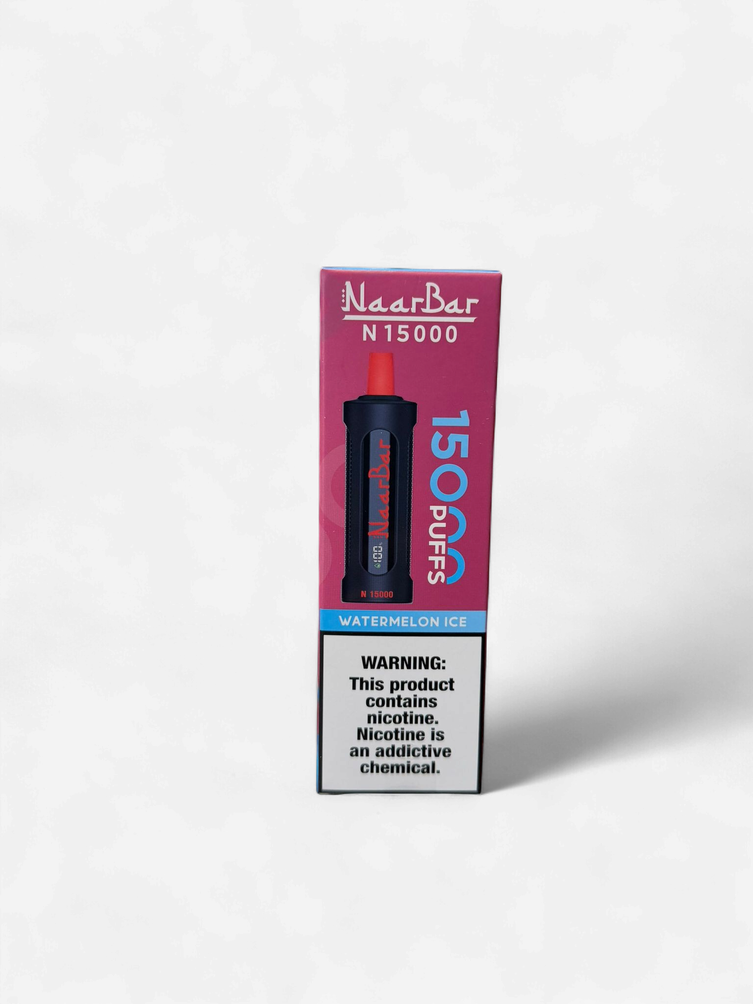 NAAR BAR 15000 PUFF HOOKA VAPES 6 COUNT BOX WATERMELON ICE
