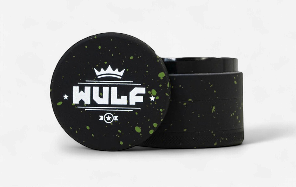 WULF GRINDER 4pt 50mm BLACK GREEN SPLATTER