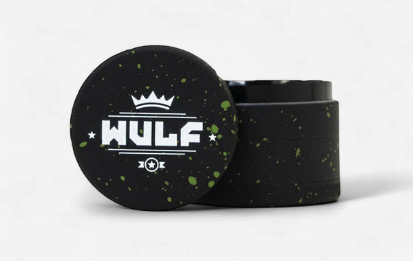 WULF GRINDER 4pt 50mm BLACK GREEN SPLATTER