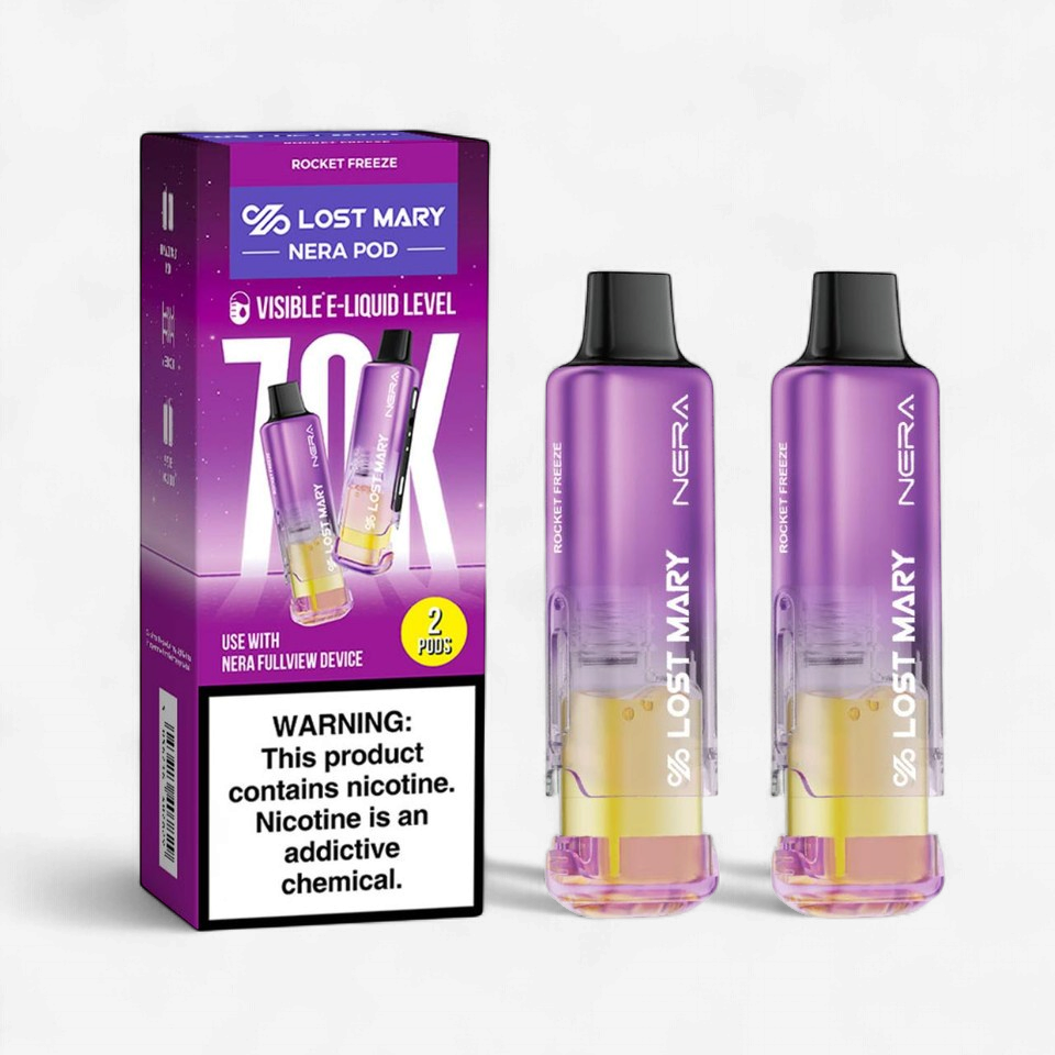 LOST MARY NERA POD 70K PUFF 10CT DISPOSABLE PODS 2CT/PK 5PK/BOX | ROCKET FREEZE