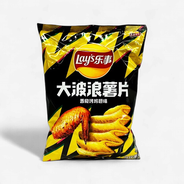 EXOTIC CHIPS LAYS WAVY 40g CRISPY ROASTED CHICKEN WINGS