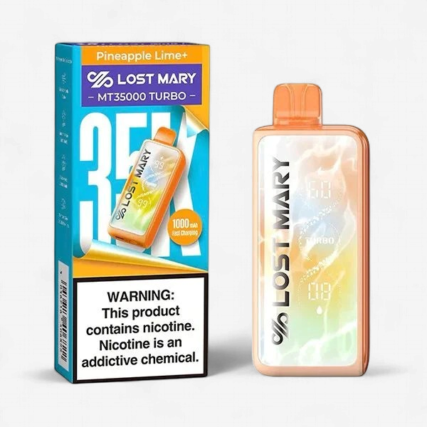LOST MARY MT35000 DISPOSABLE VAPE 5 COUNT |  PINEAPPLE LIME PLUS