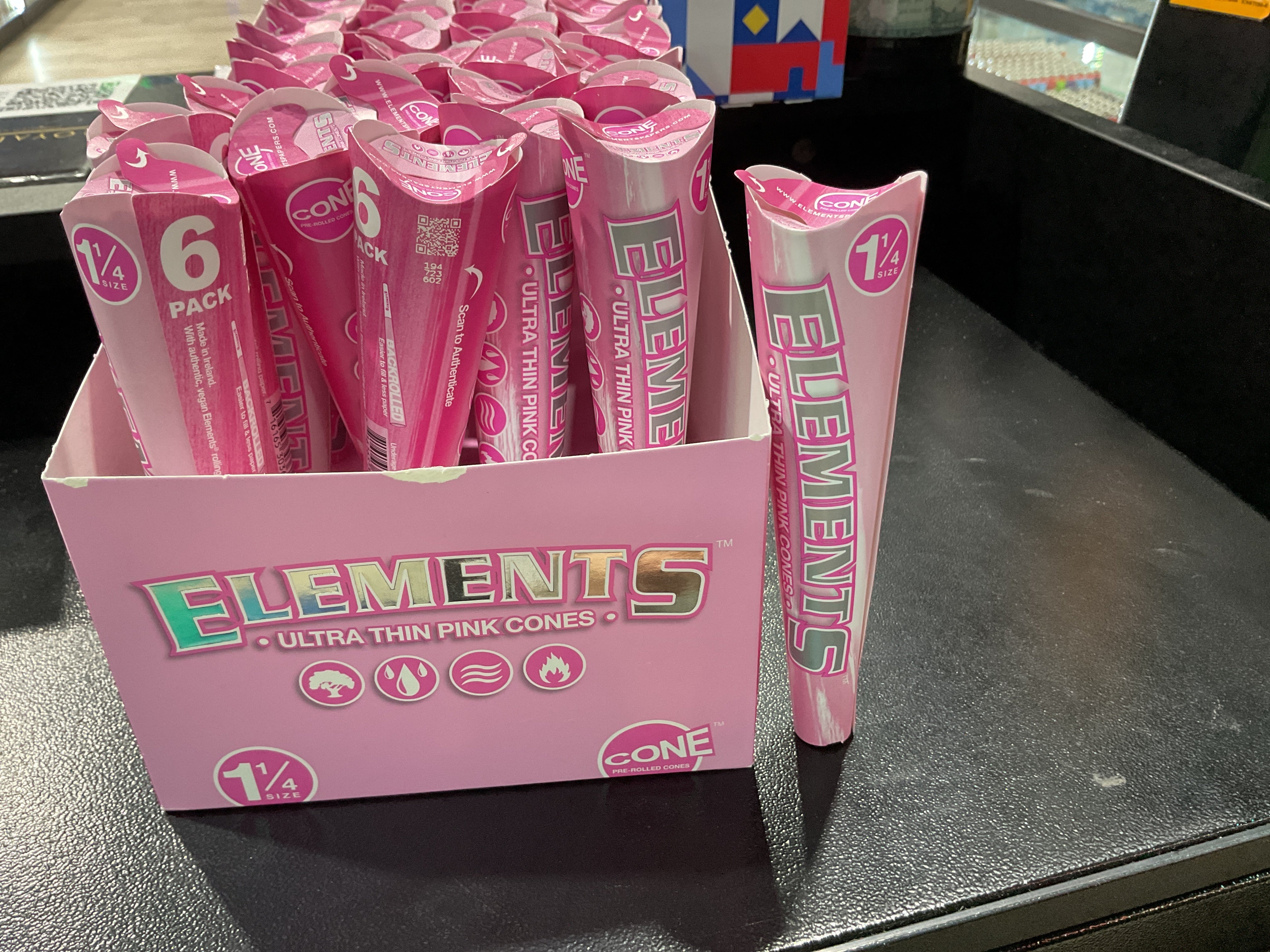 ELEMTNTS ULTRA THIN PINK 1 1/4
