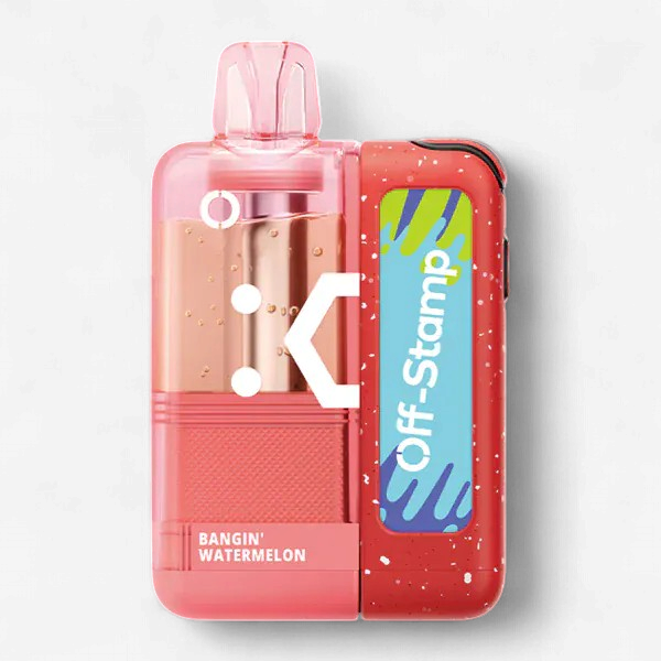 OFF STAMP X-CUBE CRYSTAL KIT POWERED BY LOST  MARY 35K PUFF DISPOSABLE 5CT/BOX | BANGIN WATERMELON