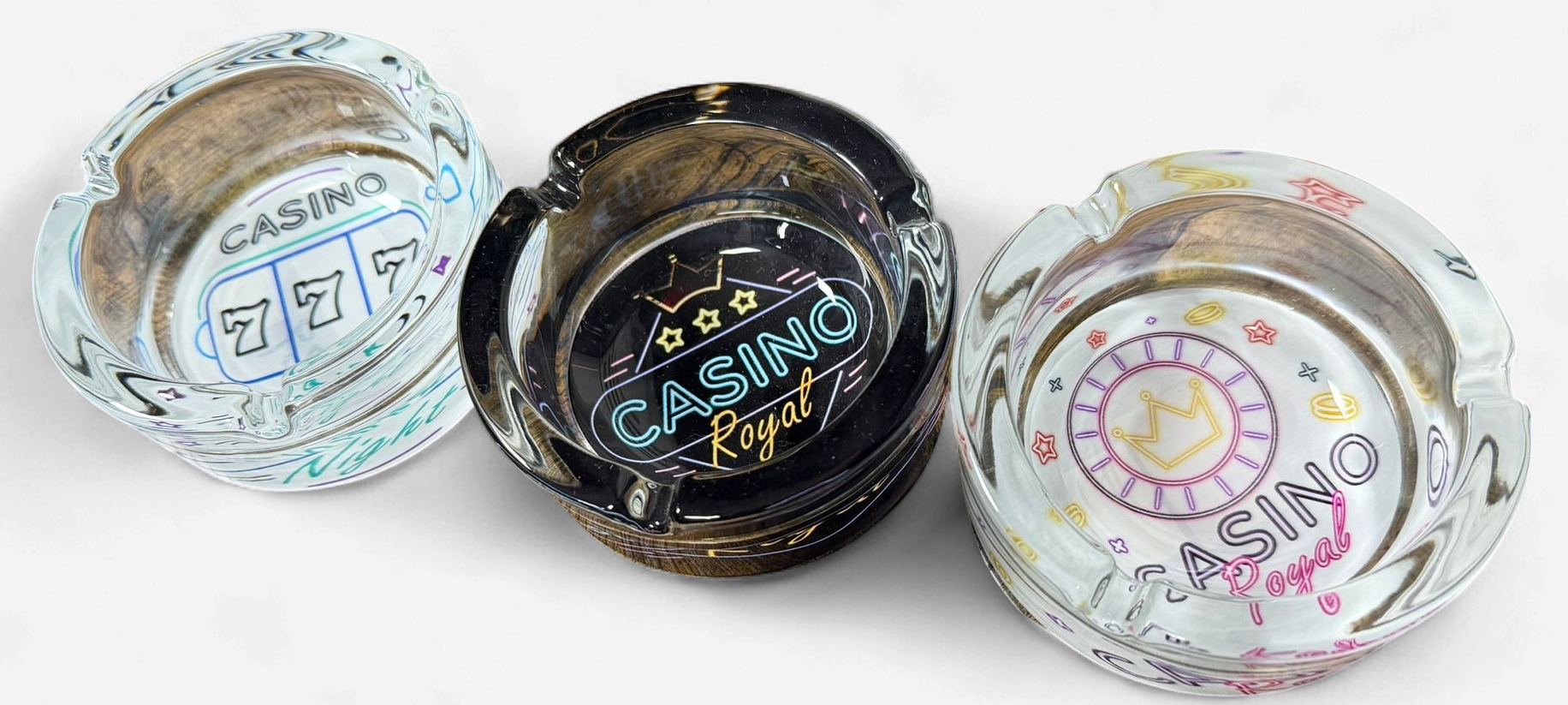 GLASS ASHTRAY ROUND