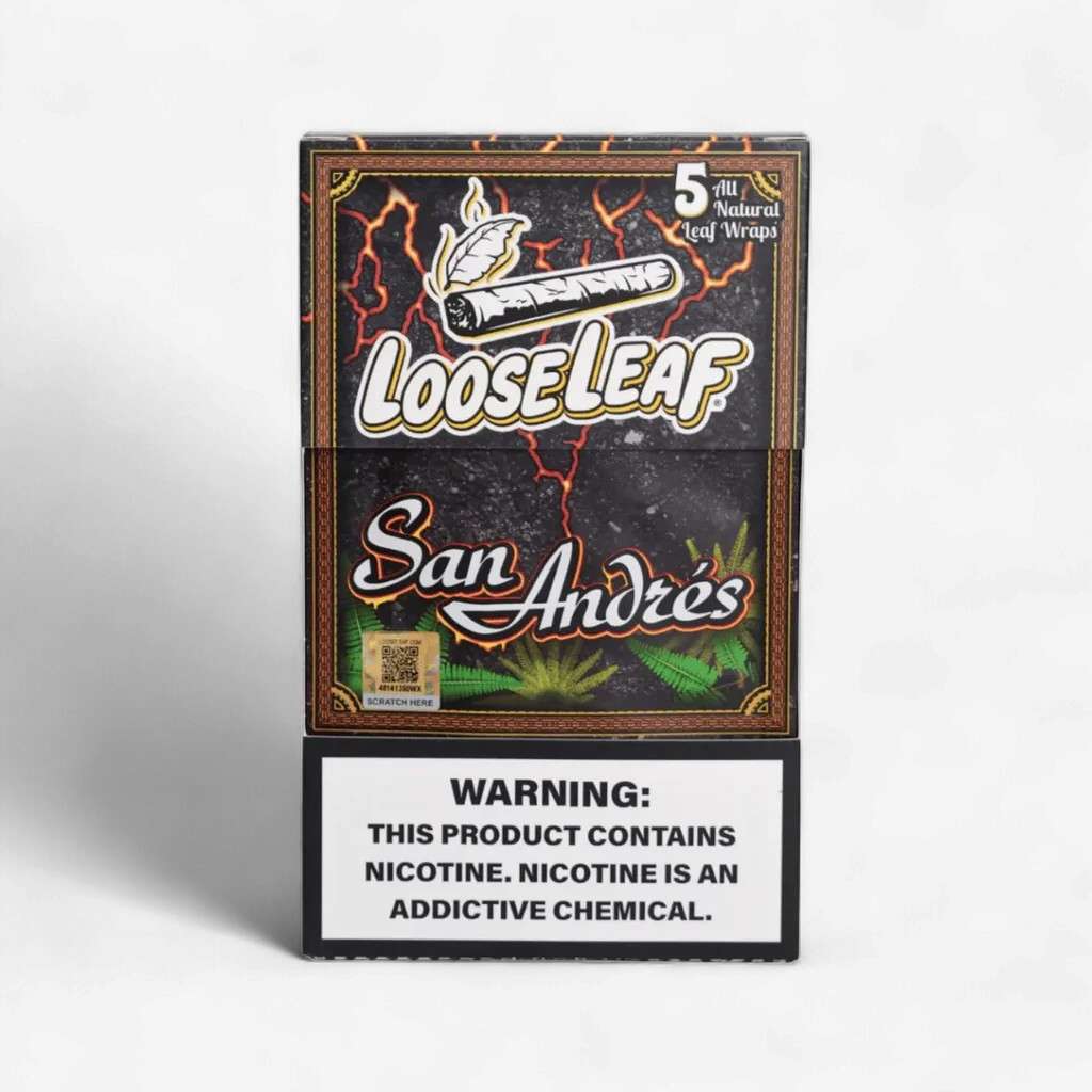 LOOSE LEAF 5 ALL NATURAL LEAF WRAPS | SAN ANDRES