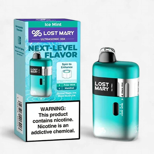 LOST MARY ULTRASONIC 35K PUFFS DISPOSABLE 5CT | ICE MINT