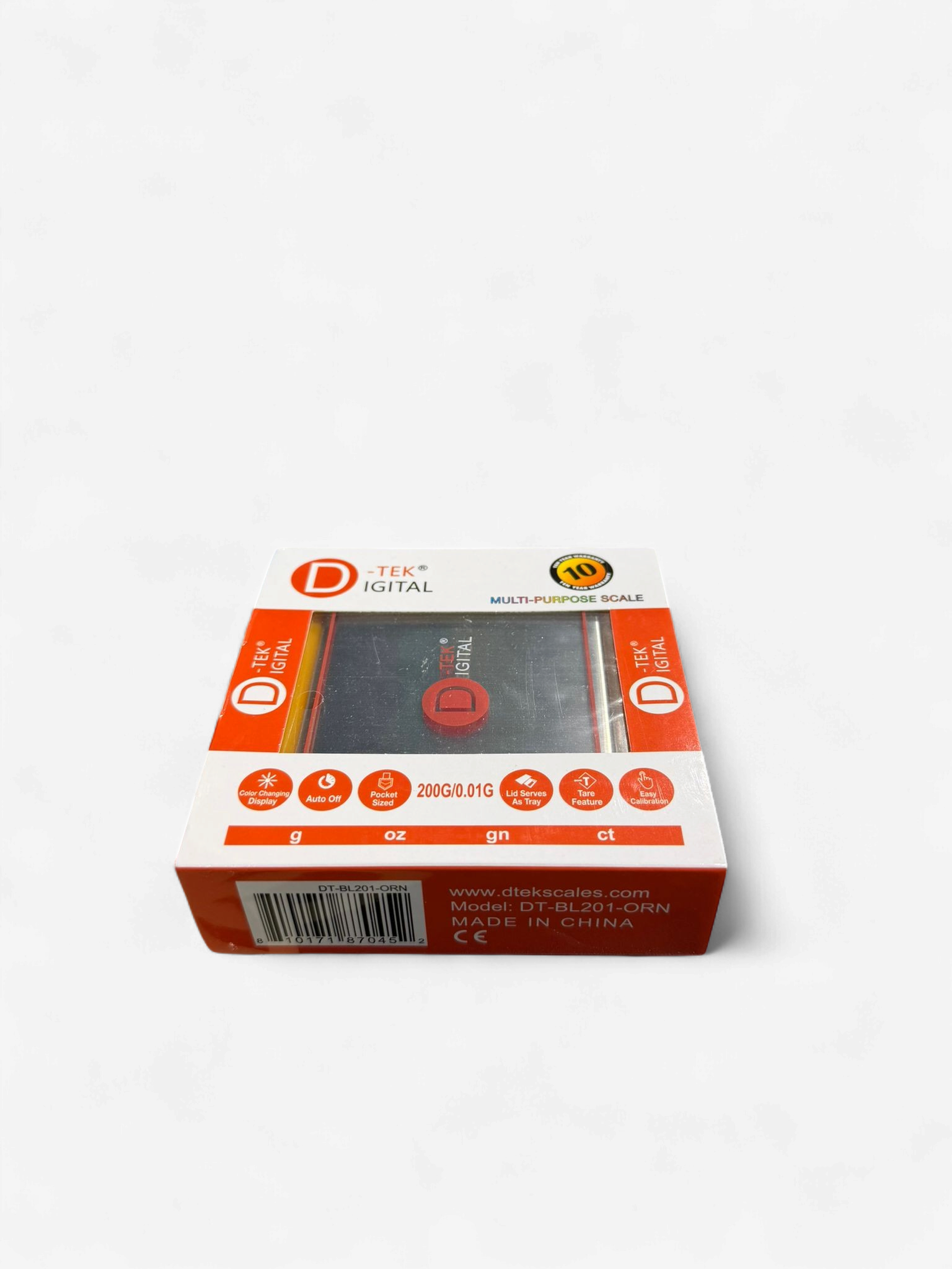 D-TEK DIGITAL SCALE 200gX0.01g DT-BL201-ORANGE