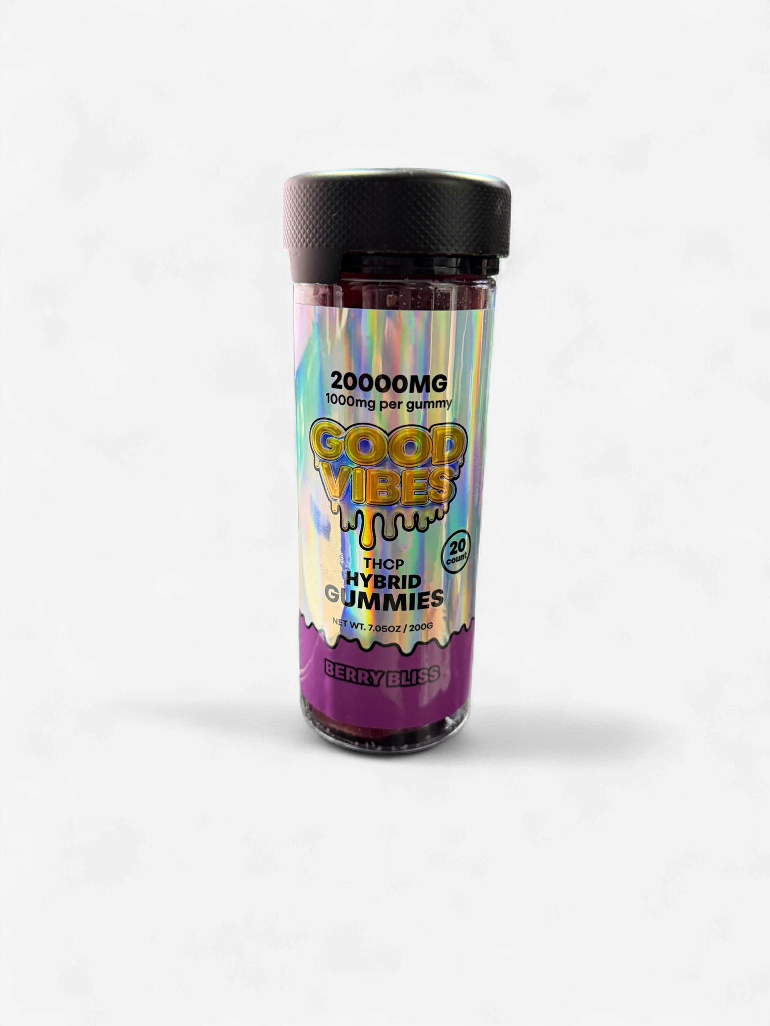 GOOD VIBES 20000MG THCP 20CT JAR BERRY BLISS - HYBRID