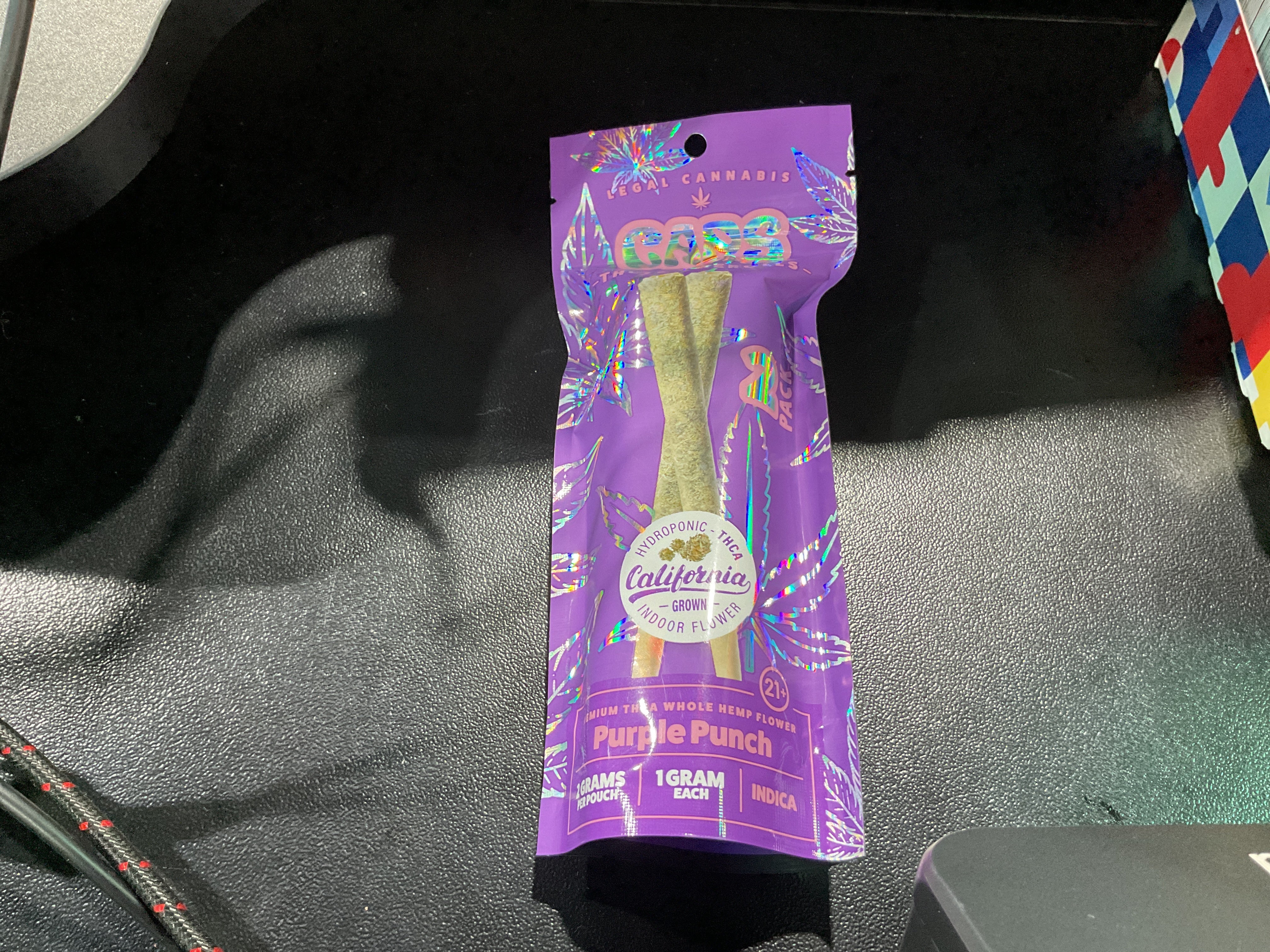 CAPS HASH PRE-ROLLED 1G  PURPLE PUNCH INDICA