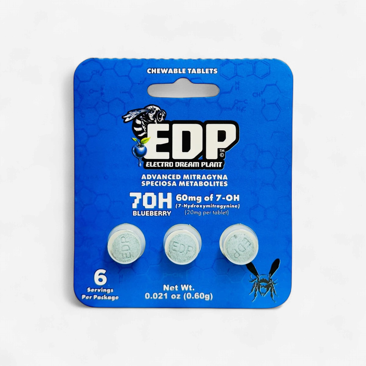 EDP 7OH 60mg TABS 3/Pk BLUEBERRY