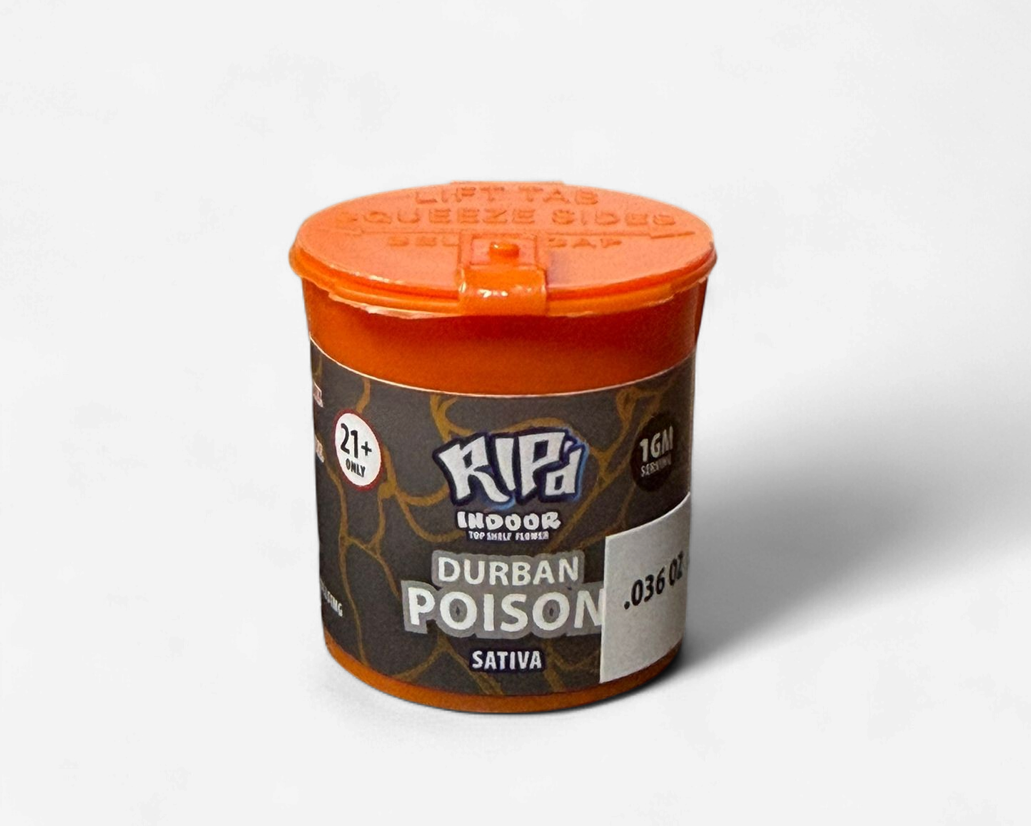 RIPD INDOOR TOP SHELF FLOWER 1G/20CT | DURBAN POISON (S)