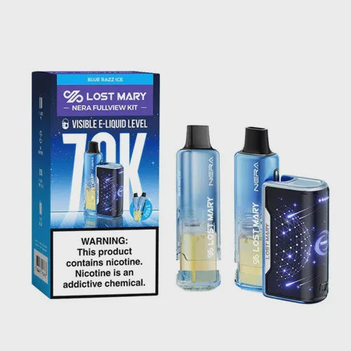 LOST MARY NERA FULLVIEW KIT 70K PUFFS  DISPOSABLE 5CT/BOX | BLUE RAZZ ICE