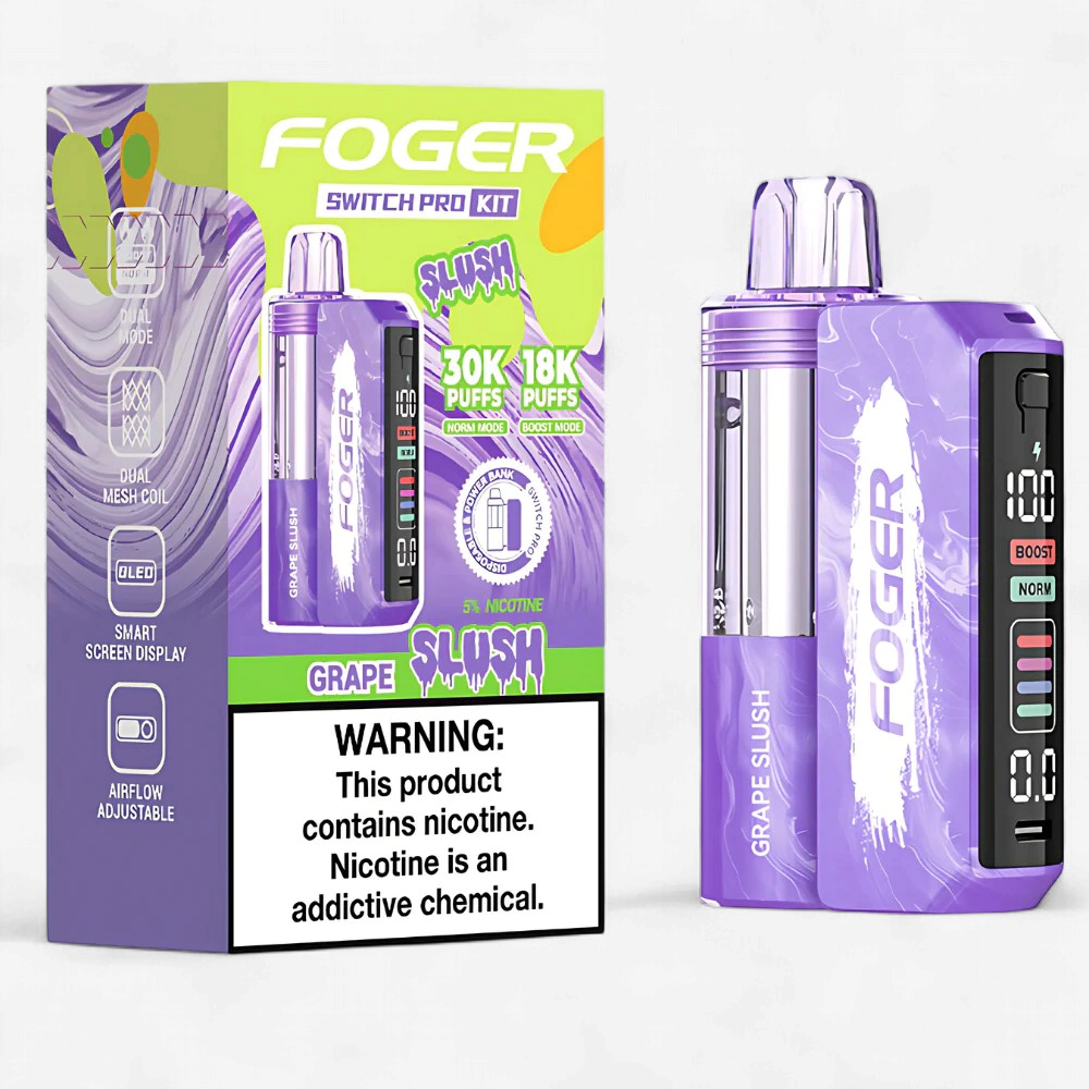 FOGER SWITCH PRO KIT 30K PUFFS 5PK DISPOSABLE | GRAPE SLUSH