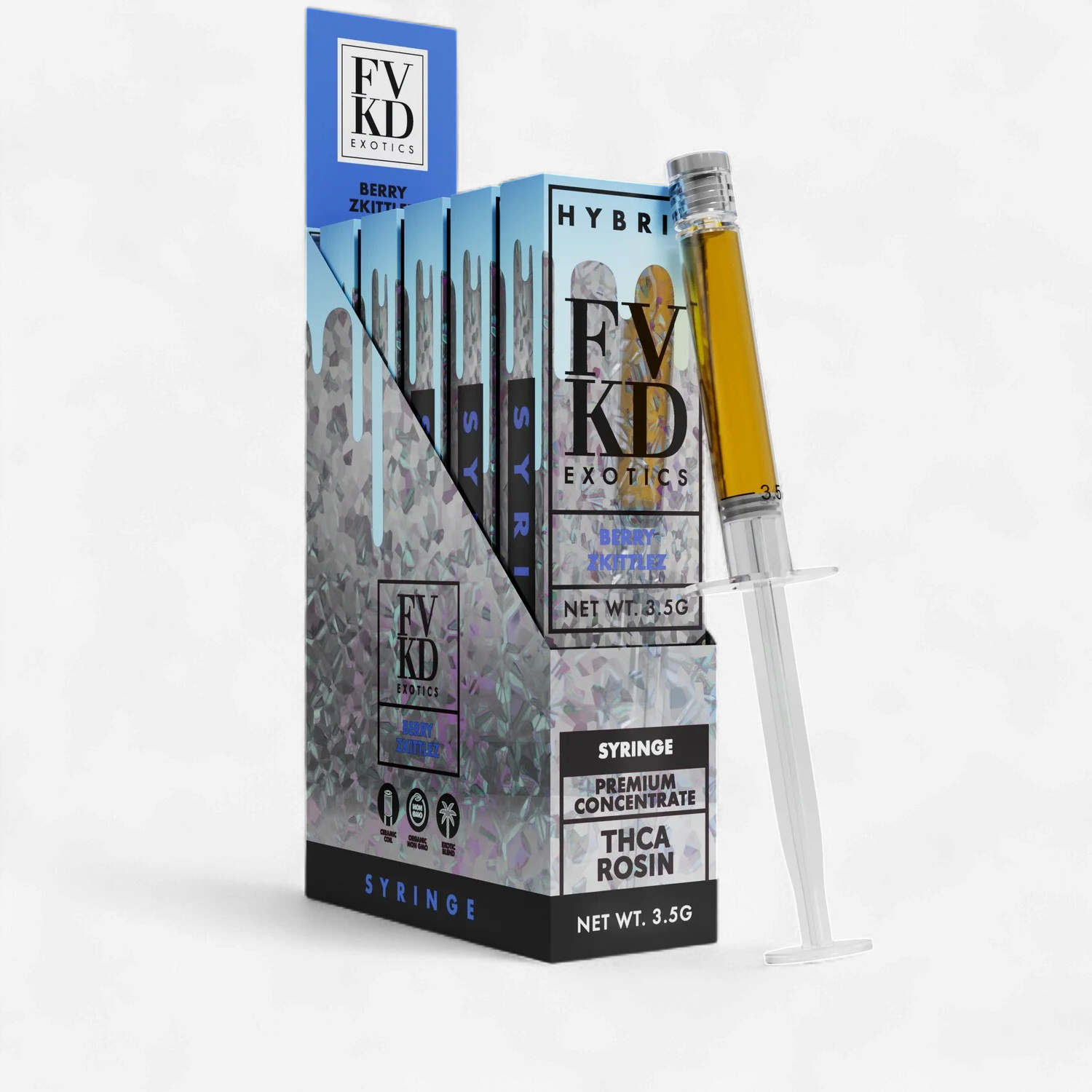 FVKD SYRINGE 3.3ML 5PK - BERRY ZKITTLEZ HYBRID