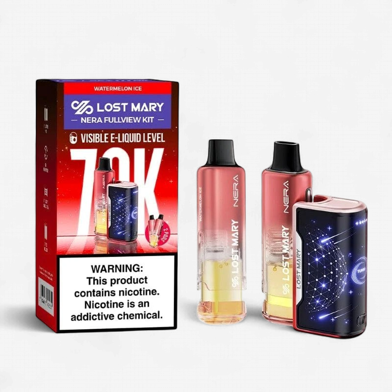 LOST MARY NERA FULLVIEW KIT 70K PUFFS DISPOSABLE 5CT/BOX | WATERMELON ICE