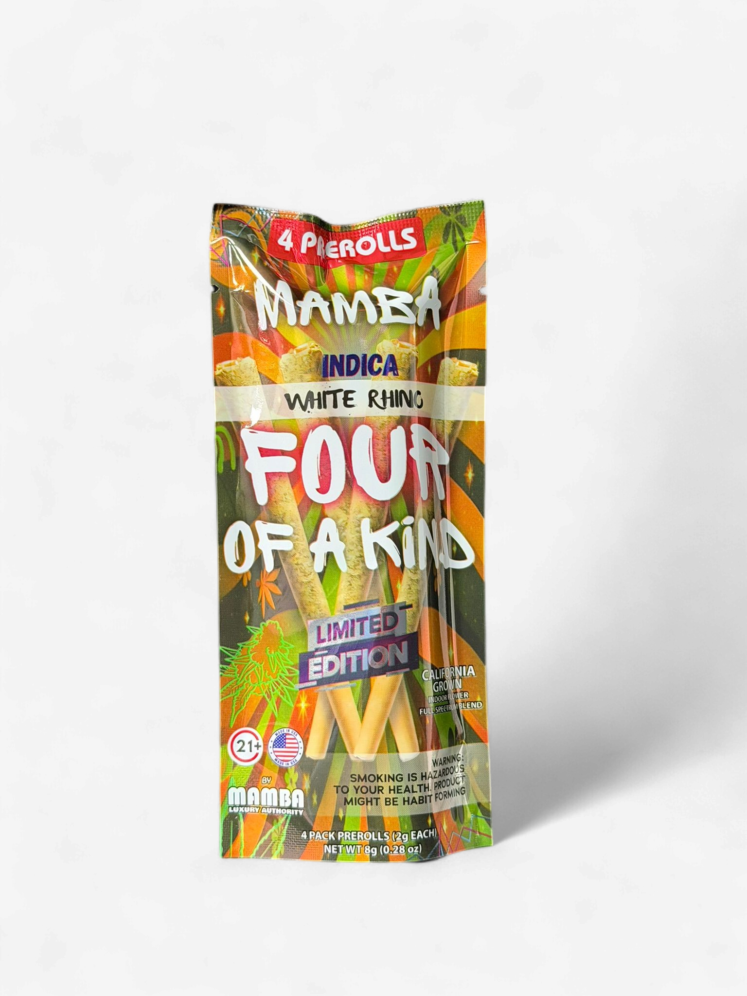 MAMBA PRE-ROLLED 4CT WHITE RHINO INDICA