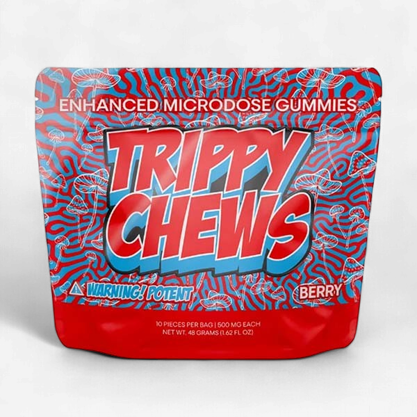 TRIPPY CHEWS MUSHROOM 500MG GUMMIES 500mg 10/PK BERRY