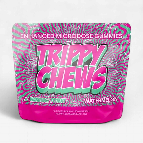 TRIPPY CHEWS MUSHROOM 500MG GUMMIES 500mg 10/PK WATERMELON