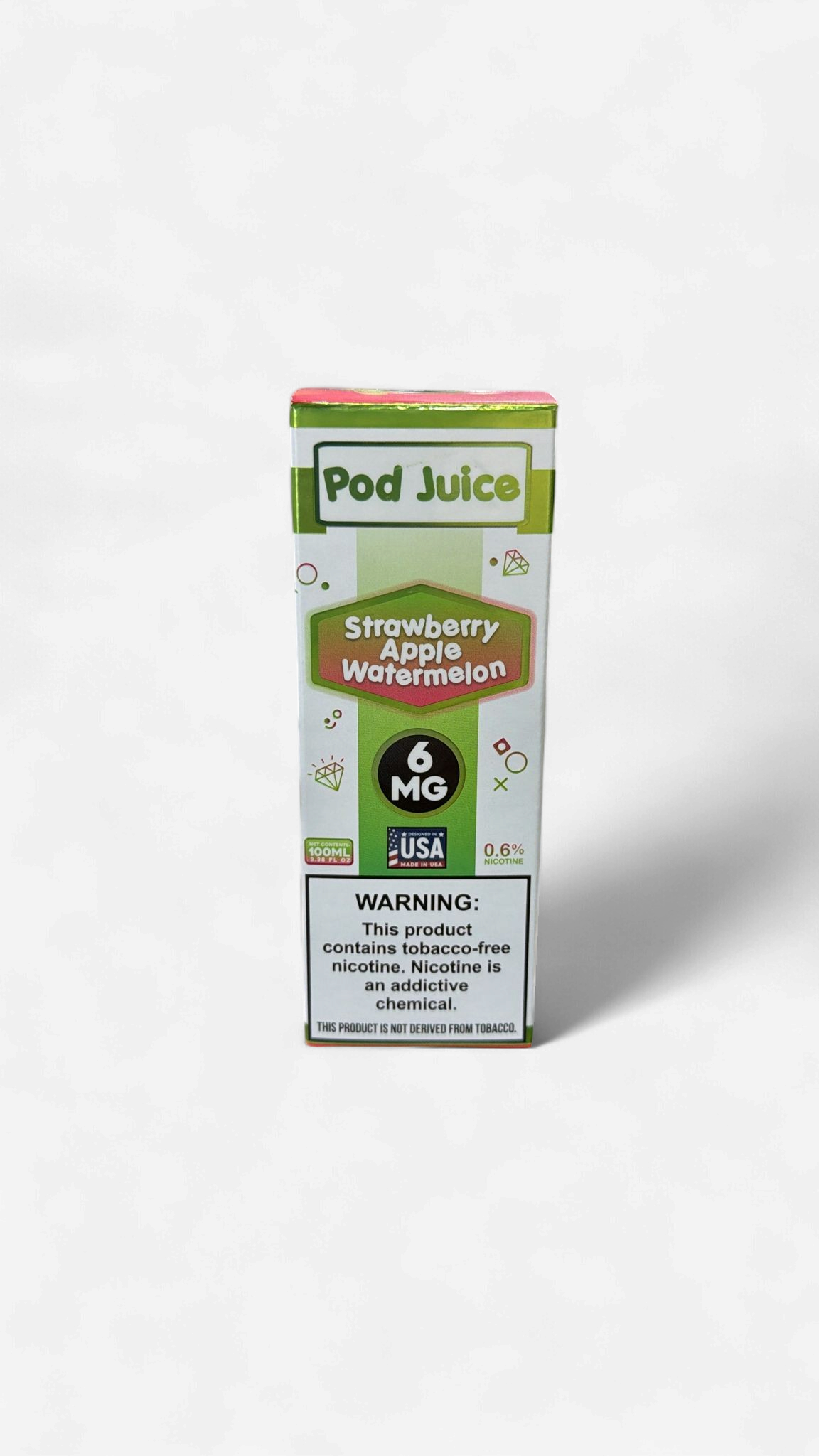 POD JUICE 100 ML Strawberry Apple Watermelon 6MG