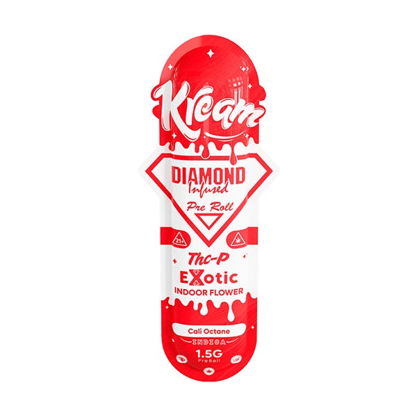 KREAM THC-P EXOTIC DIAMOND INFUSED 1.5G PRE ROLLS 40CT/BOX | CALI OCTANE (I)