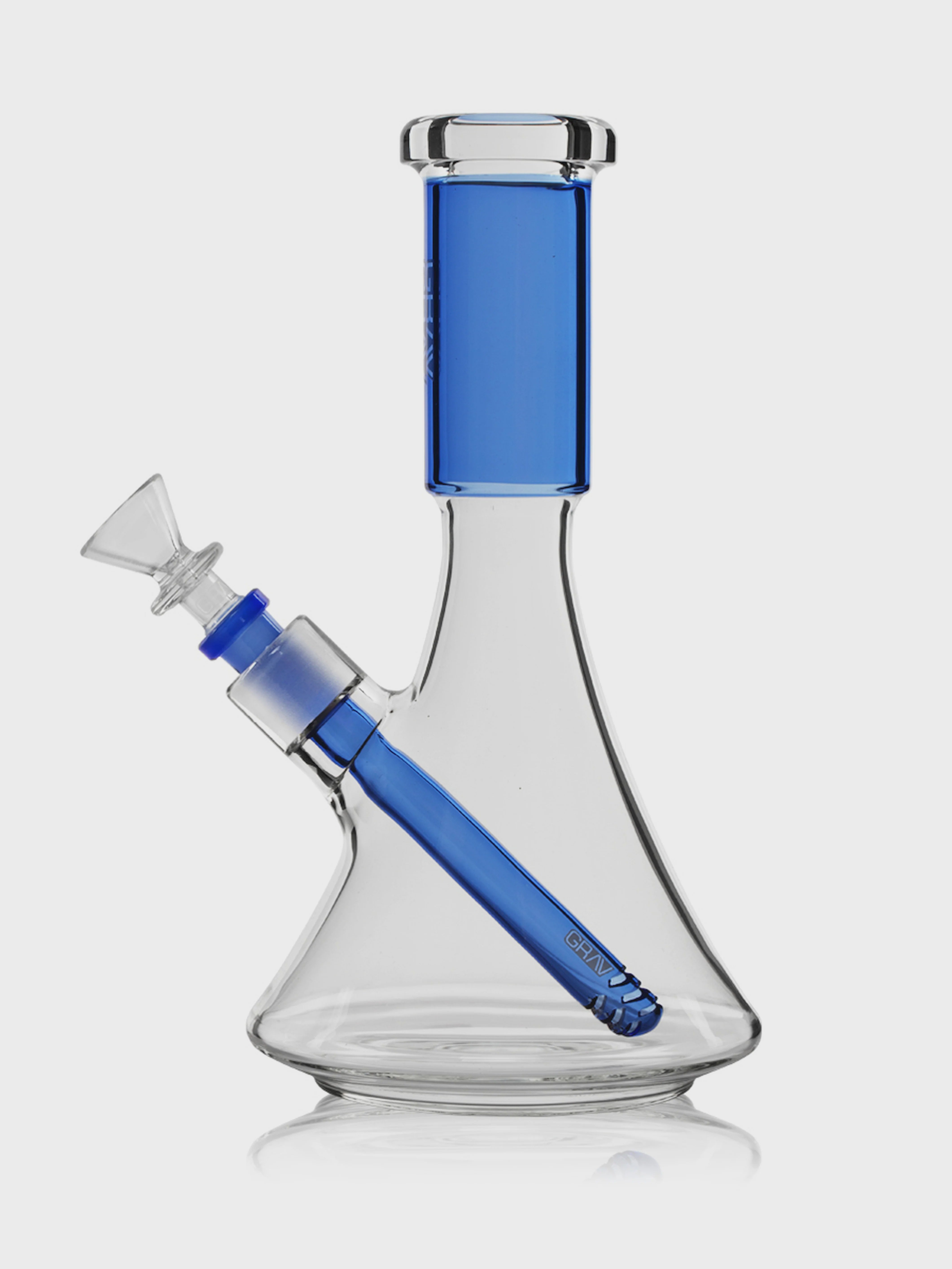 GRAV® MEDIUM DECO BEAKER IN LIGHT COBALT 44DBM.13