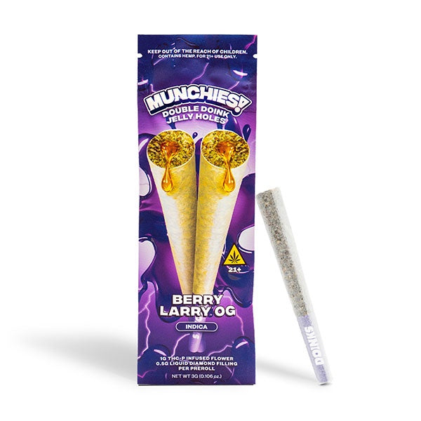 MUNCHIES THC-P DOUBLE DOINK JELLY HOLES 2CT BERRY LARRY OG