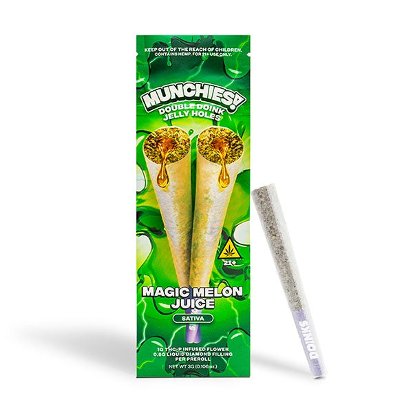 MUNCHIES THC-P DOUBLE DOINK JELLY HOLES 2CT MAGIC MELON JUICE