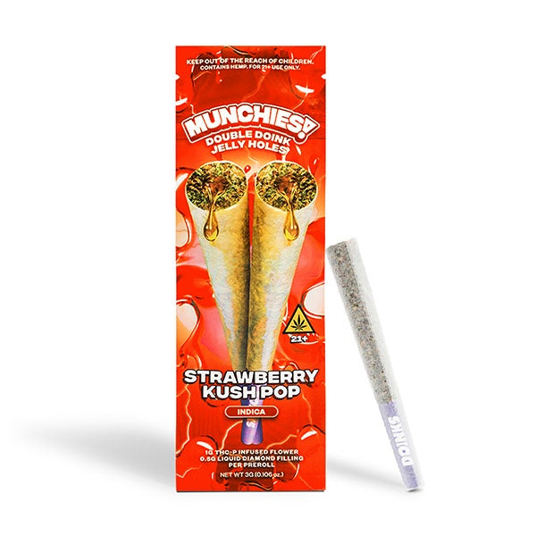 MUNCHIES THC-P DOUBLE DOINK JELLY HOLES 2CT STRAWBERRY KUSH POP