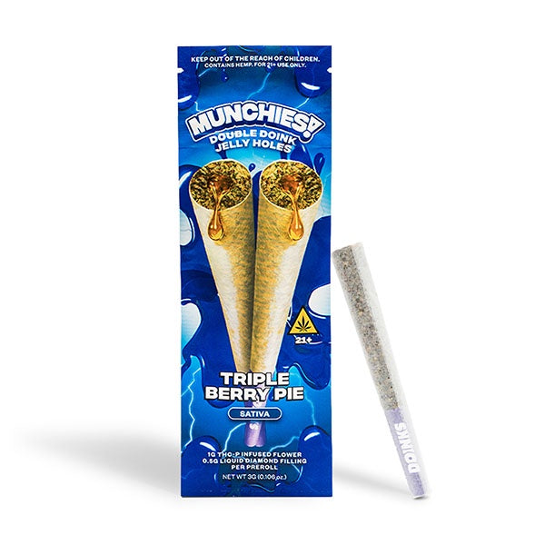 MUNCHIES THC-P DOUBLE DOINK JELLY HOLES 2CT TRIPLE BERRY PIE