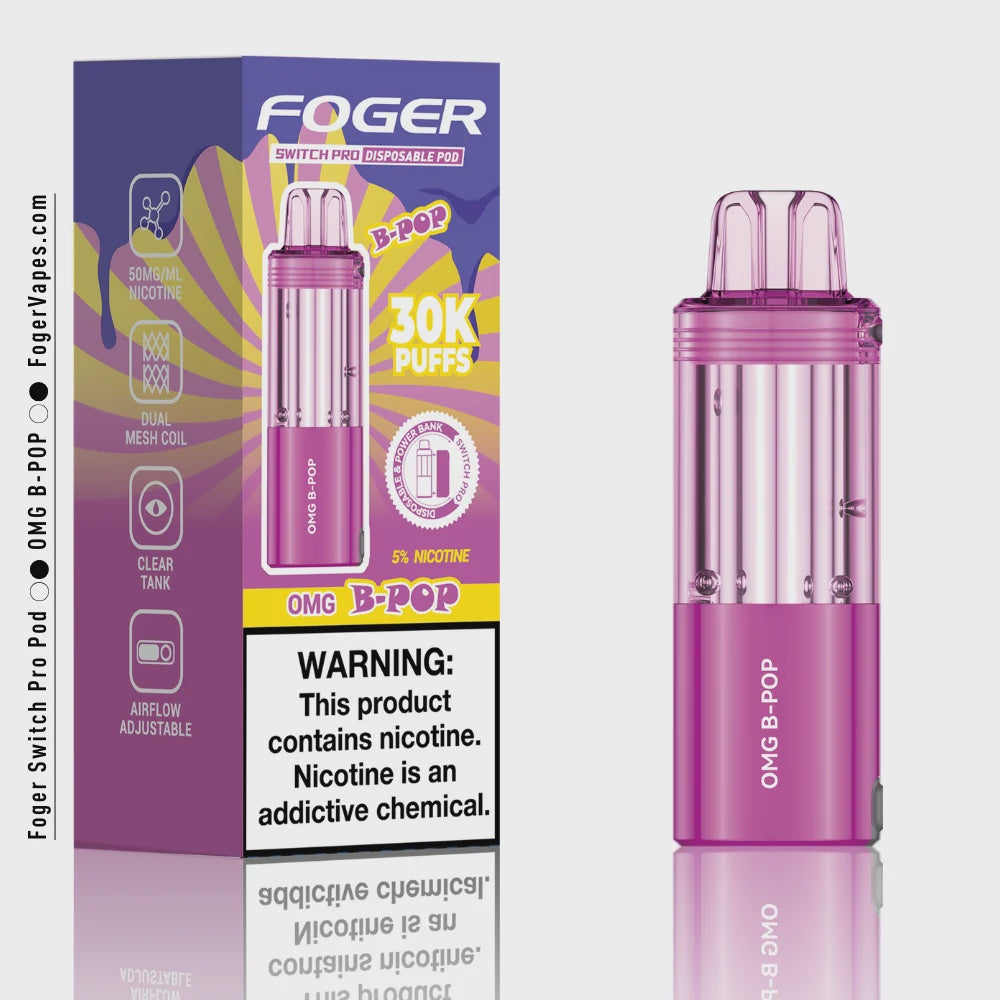 FOGER SWITCH PRO 30K PUFFS 5PK DISPOSABLE POD OMG B-BURST