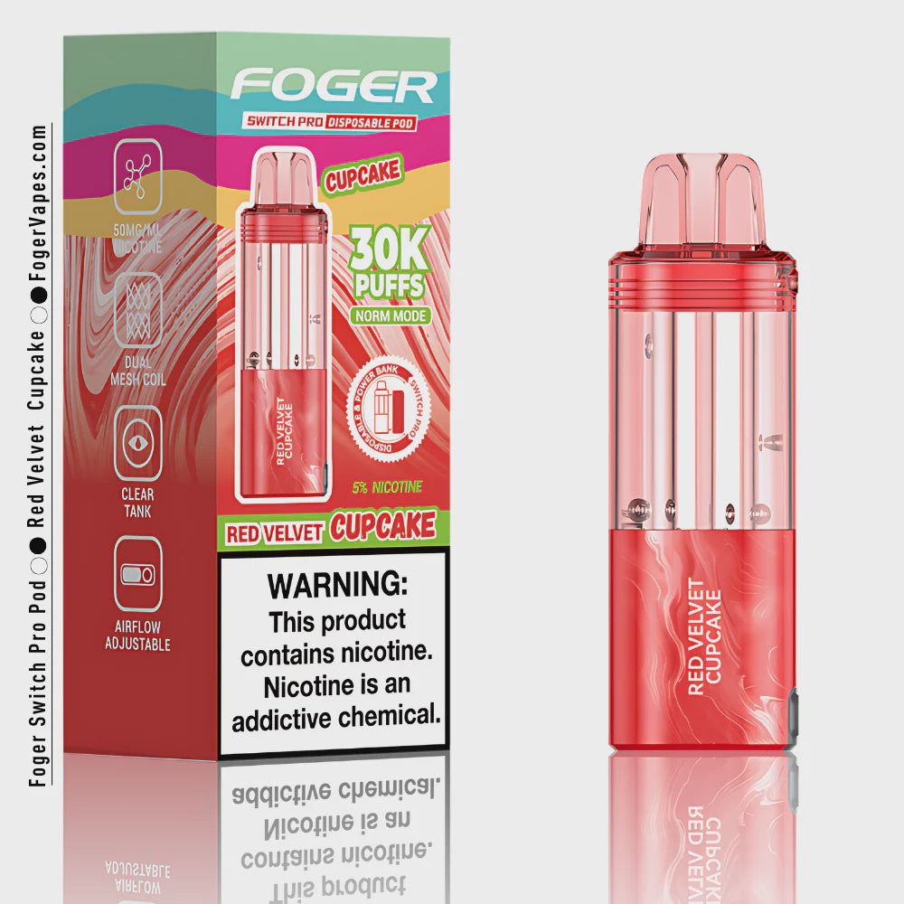 FOGER SWITCH PRO 30K PUFFS 5PK DISPOSABLE POD| RED VELVET CUPCAKE