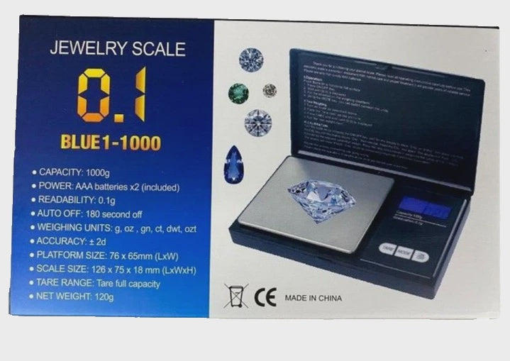 JEWELRY SCALE 0.1 BLUE1-1000 1000g*0.1g
