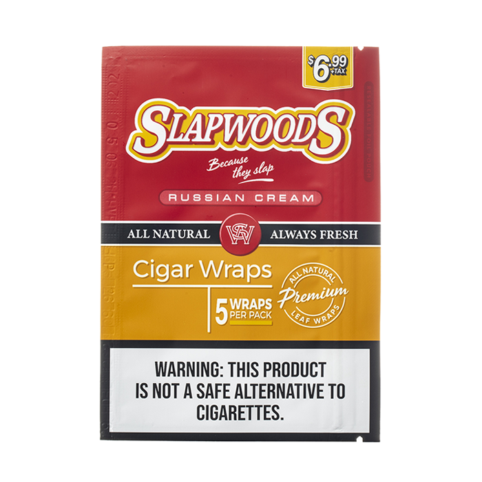 SLAPWOODS RUSSIAN CREAM 5 WRAPS
