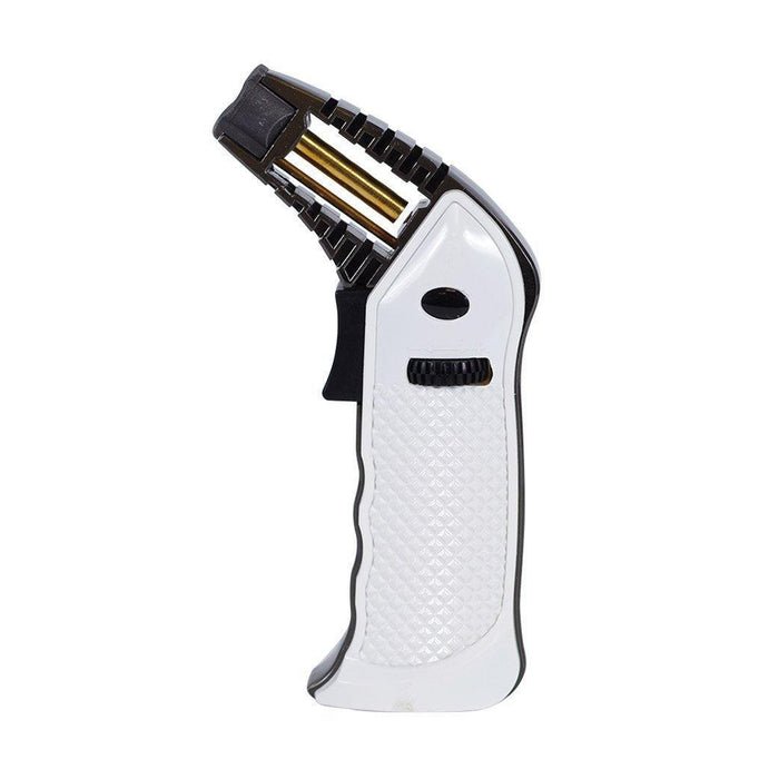 SPECIAL BLUE FULL METAL TORCH - WHITE - triplebuzzsmokeshop