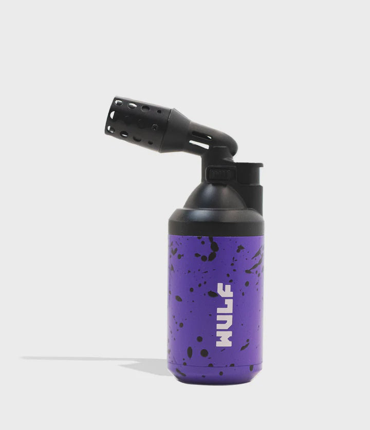 WULF ROAR BUTANE TORCH LIGHTER 5ml Tank PURPLE BLACK SPLATTER