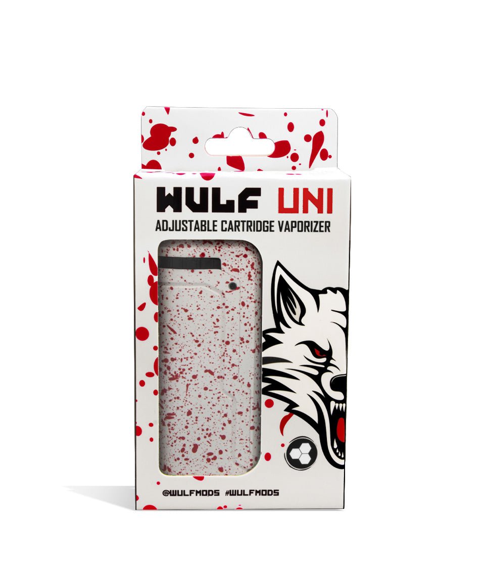 WULF UNI WHITE RED SPLATTER - triplebuzzsmokeshop